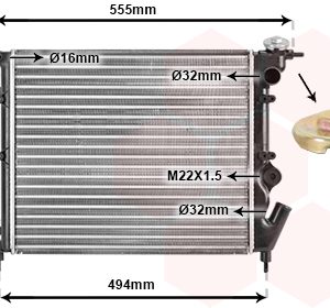 Radiator racire motor VAN WEZEL 43002109 – RENAULT | AutoRival