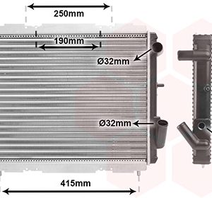 Radiator racire motor VAN WEZEL 43002128 – RENAULT | AutoRival