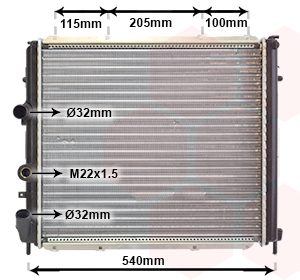 Radiator racire motor VAN WEZEL 43002174 – RENAULT | AutoRival