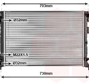 Radiator racire motor VAN WEZEL 43002259 – RENAULT | AutoRival