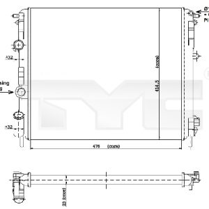 Radiator racire motor TYC 728-0010 – RENAULT | AutoRival