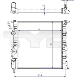 Radiator racire motor TYC 728-0013-R – RENAULT | AutoRival