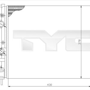 Radiator racire motor TYC 728-0026 – RENAULT | AutoRival
