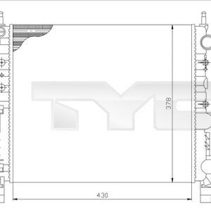 Radiator racire motor TYC 728-0041 – RENAULT | AutoRival