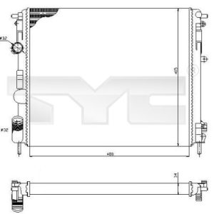 Radiator racire motor TYC 728-0053 – RENAULT | AutoRival