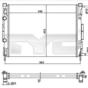 Radiator racire motor TYC 728-0054 – RENAULT | AutoRival