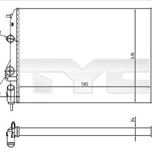 Radiator racire motor TYC 728-0055-R – RENAULT | AutoRival