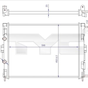 Radiator racire motor TYC 728-0059-R – RENAULT | AutoRival