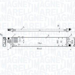 Radiator racire motor MAGNETI MARELLI 350213221200 – RENAULT | AutoRival