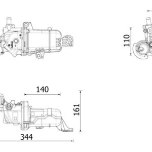 Radiator recirculare gaze de esapament MAHLE ORIGINAL CE 49 000P – RENAULT | AutoRival