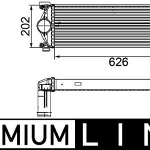 Intercooler compresor MAHLE ORIGINAL CI 254 000P – RENAULT | AutoRival