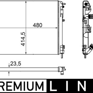Radiator racire motor MAHLE ORIGINAL CR 1145 000P – RENAULT | AutoRival