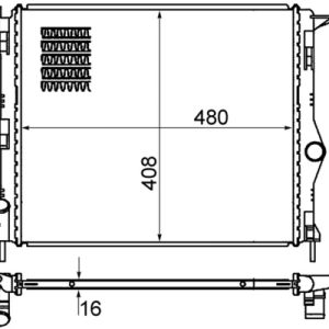 Radiator racire motor MAHLE ORIGINAL CR 1765 000S – RENAULT | AutoRival