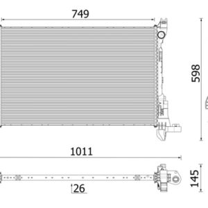 Radiator racire motor MAHLE ORIGINAL CR 2637 000P – RENAULT | AutoRival
