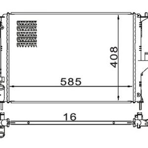Radiator racire motor E-KRAFT 1924001199 – RENAULT | AutoRival