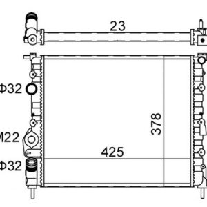Radiator racire motor E-KRAFT 1924001201 – RENAULT | AutoRival