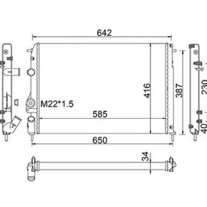 Radiator racire motor E-KRAFT 1924001204 – RENAULT | AutoRival
