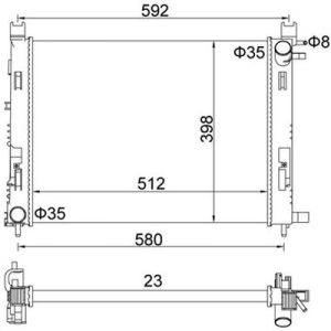 Radiator racire motor E-KRAFT 1924001697 – RENAULT | AutoRival