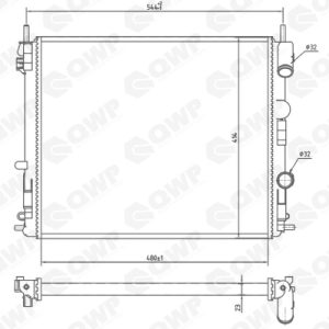 Radiator racire motor QWP WRA114 – RENAULT | AutoRival