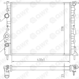 Radiator racire motor QWP WRA121 – RENAULT | AutoRival
