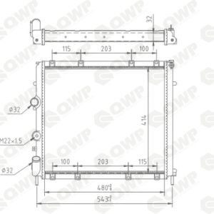 Radiator racire motor QWP WRA177 – RENAULT | AutoRival