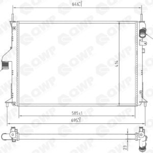 Radiator racire motor QWP WRA181 – RENAULT | AutoRival