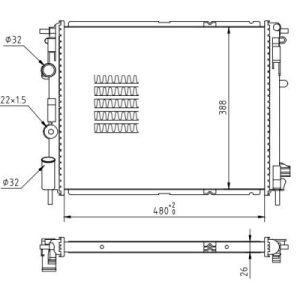 Radiator racire motor QWP WRA220 – RENAULT | AutoRival