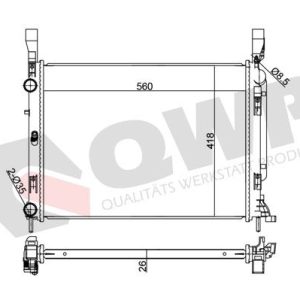 Radiator racire motor QWP WRA345 – RENAULT | AutoRival