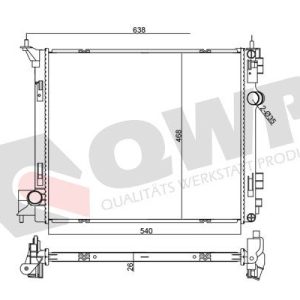 Radiator racire motor QWP WRA379 – RENAULT | AutoRival