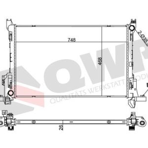 Radiator racire motor QWP WRA399 – RENAULT | AutoRival