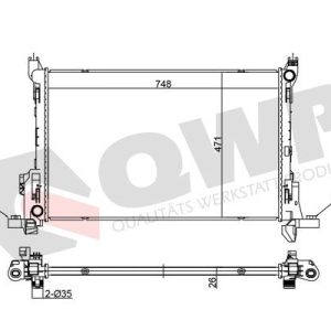 Radiator racire motor QWP WRA400 – RENAULT | AutoRival