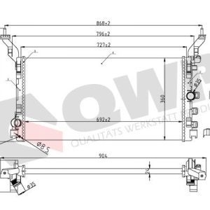 Radiator racire motor QWP WRA517 – RENAULT | AutoRival