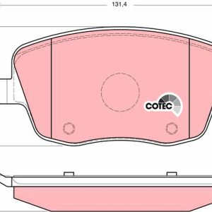 Placute frana SKODA ROOMSTER (5J7) 1.9 TDI diesel 101 cai TRW GDB1414