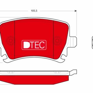 Placute frana SKODA YETI (5L) 1.8 TSI 4x4 benzina 152 cai TRW GDB1622DTE