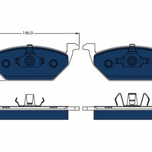 Placute frana SKODA E-CITIGO (NE1) e iV electric 83 cai TRW GDB1984BTE