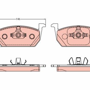 Placute frana SKODA SCALA (NW1) 1.0 TSI benzina 110 cai TRW GDB2159