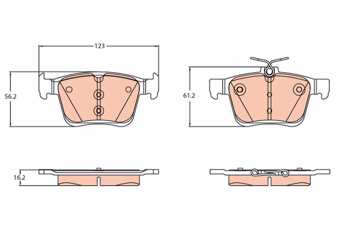 Placute frana SKODA KAROQ (NU7, ND7) 2.0 TDI 4x4 diesel 190 cai TRW GDB2179