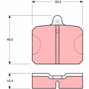 Placute frana SKODA RAPID (120G, 130G, 135G) 1.2 (120G) benzina 58 cai TRW GDB300