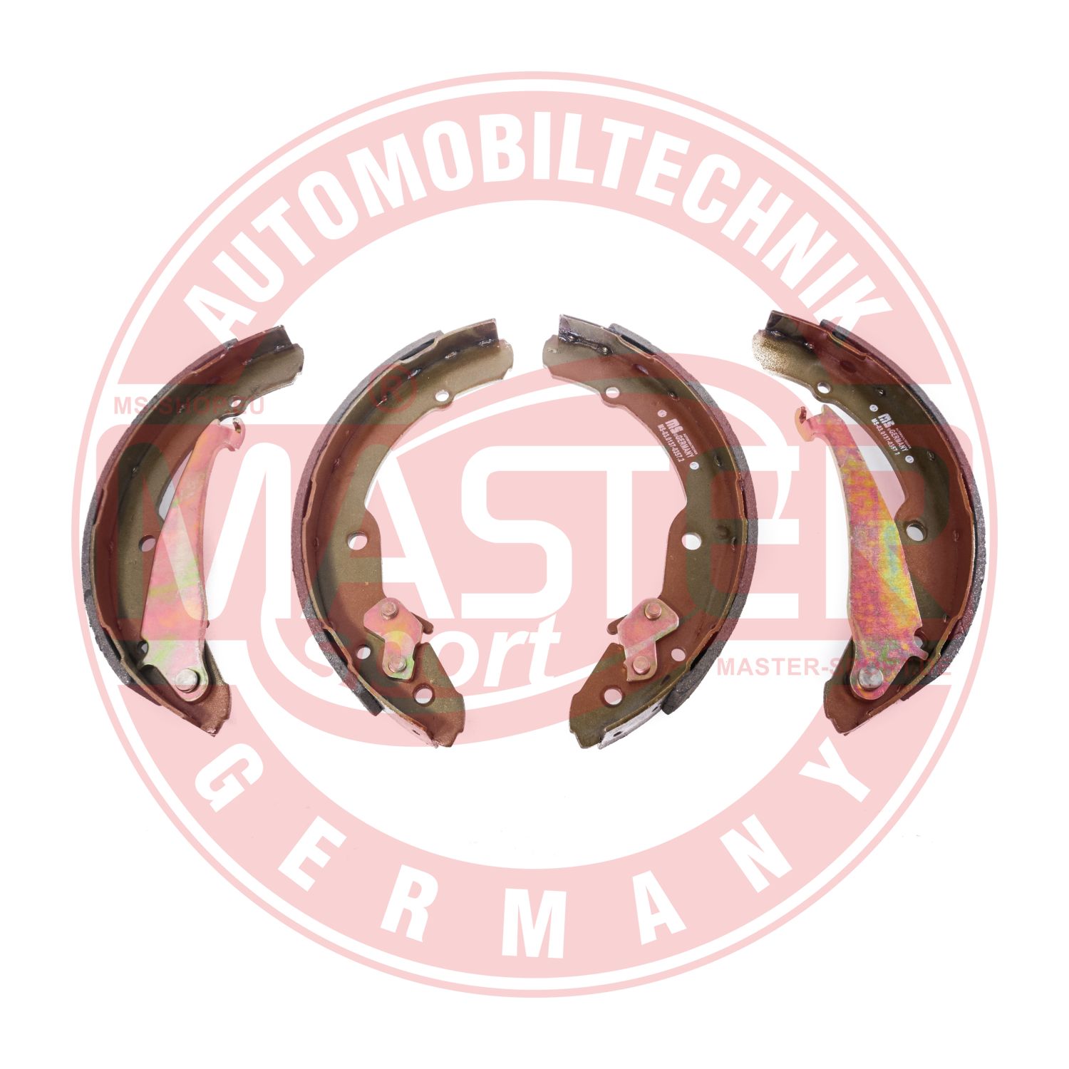 Set saboti frana SKODA ROOMSTER Praktik (5J) 1.6 TDI diesel 90 cai MASTERSPORT GERMANY 03013703572-SET-MS
