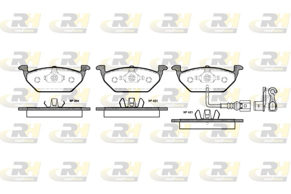 Placute frana SKODA YETI (5L) 2.0 TDI diesel 150 cai ROADHOUSE 2633.21