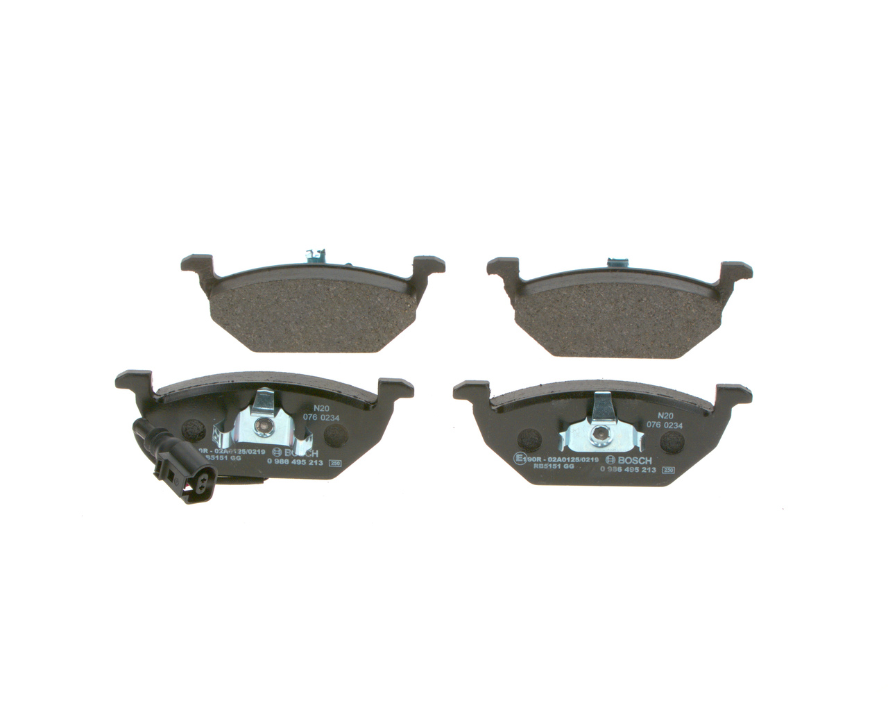 Placute frana SKODA ROOMSTER Praktik (5J) 1.4 benzina 86 cai BOSCH 0 986 495 213
