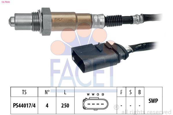 Sonda Lambda SKODA RAPID Spaceback (NH1) 1.2 benzina 75 cai FACET 10.7920