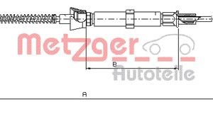 Cablu frana de parcare SKODA ROOMSTER Praktik (5J) 1.2 benzina 70 cai METZGER 10.9032