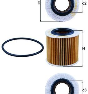 Filtru ulei SKODA ROOMSTER (5J7) 1.2 benzina 64 cai MAHLE ORIGINAL OX 360D