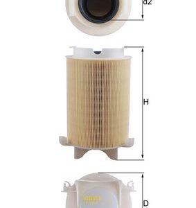 Filtru aer SKODA YETI (5L) 1.4 TSI benzina 122 cai MAHLE ORIGINAL LX 1566