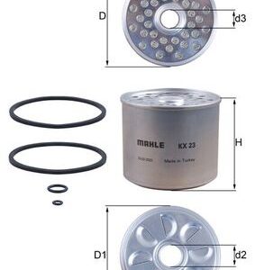 Filtru combustibil SKODA RAPID (NH3, NK3, NK6) 1.2 benzina 75 cai MAHLE ORIGINAL KX 23D