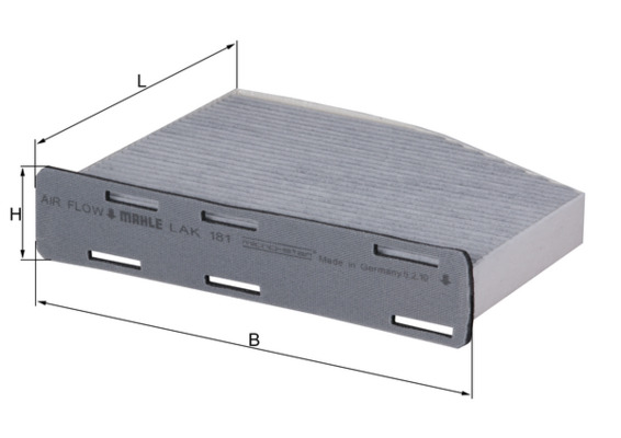 Filtru polen SKODA YETI (5L) 1.2 TSI benzina 105 cai MAHLE ORIGINAL LAK 181