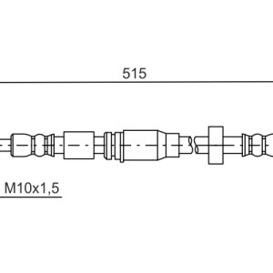 Furtun frana SKODA E-CITIGO (NE1) e iV electric 83 cai BOSCH 1 987 481 673