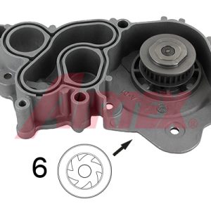 Pompa de apa SKODA RAPID (NH3, NK3, NK6) 1.6 benzina 110 cai AIRTEX 1995