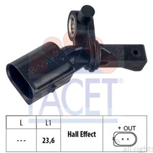 Senzor turatie roata SKODA RAPID (NH3, NK3, NK6) 1.2 TSI benzina 105 cai FACET 21.0012